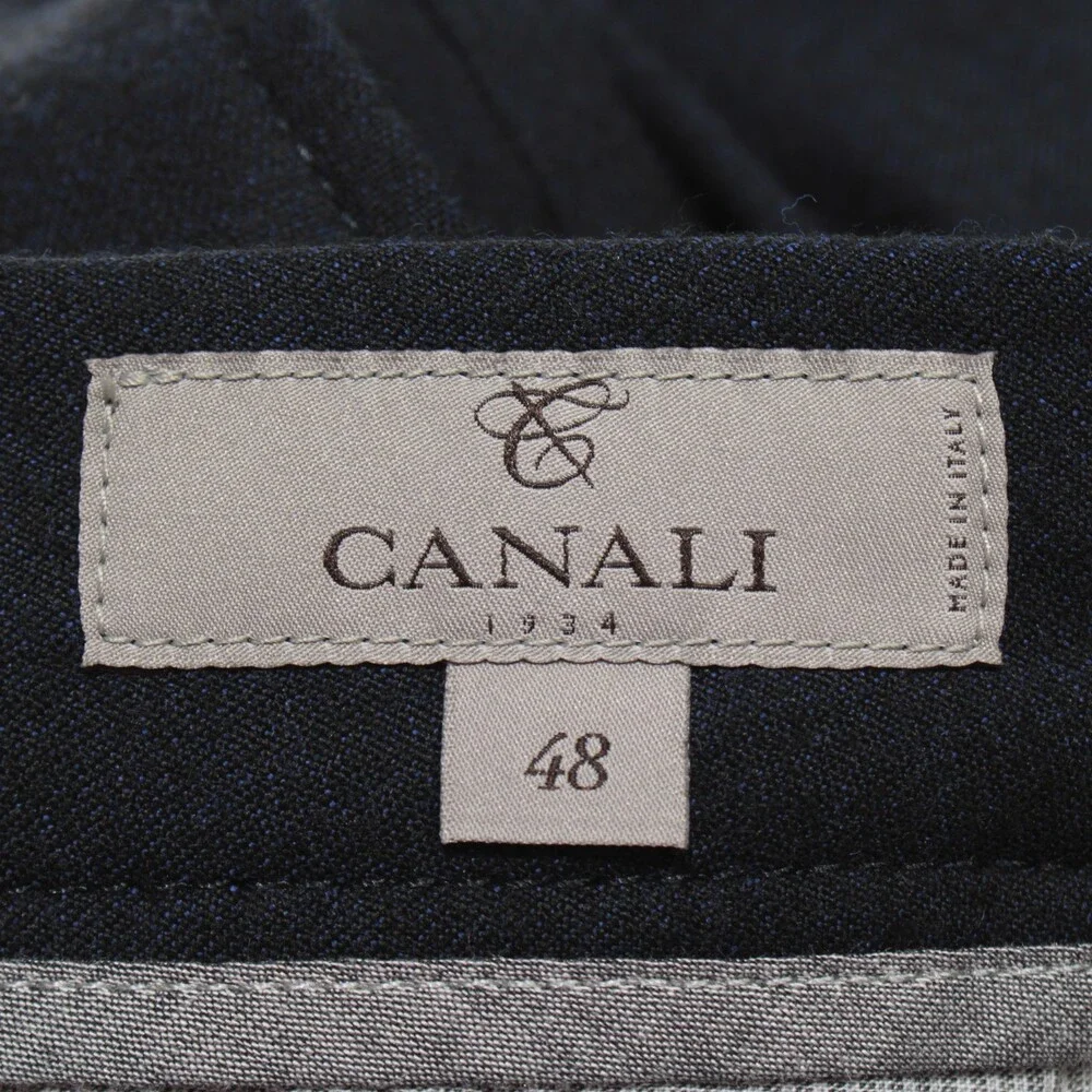 Canali NWT Dress Pants Size 48 (US 32) Jogger Fit Impeccabile in Blue 100% Wool